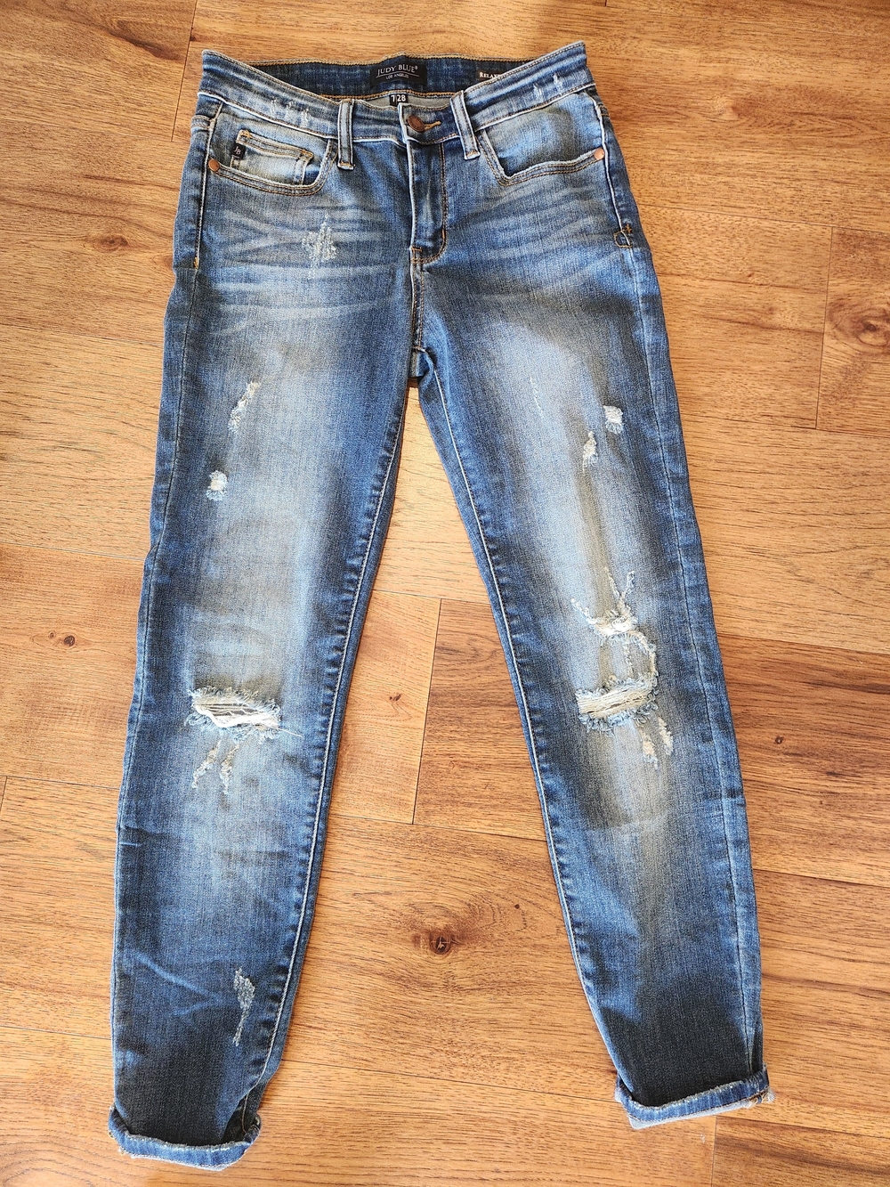 Distressed Blue Women’s Jeans